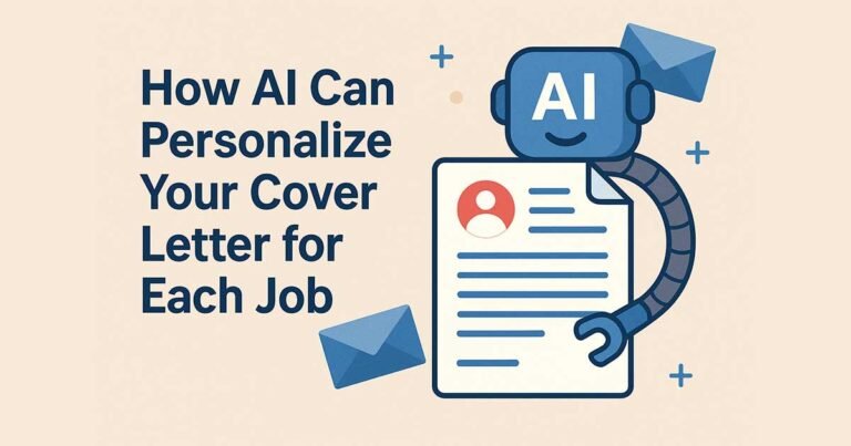 How AI Can Personalize Your Cover Letter for Each Job