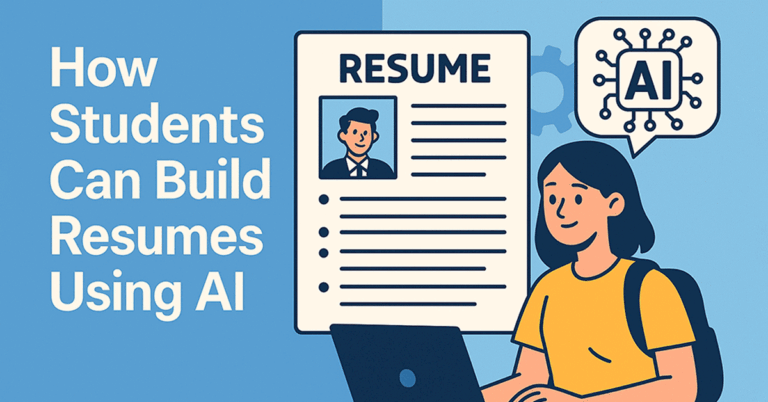 How Students Can Build Resumes Using AI