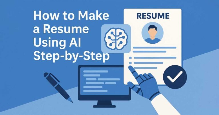 How to Make a Resume Using AI Step-by-Step